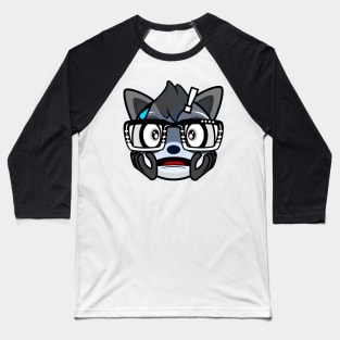 Shocked Raccoon Rocky Baseball T-Shirt